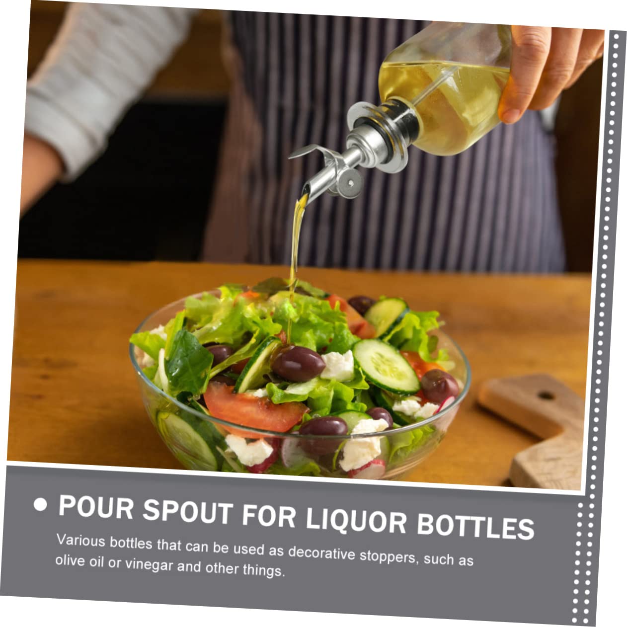 MOLUCKFU 4pcs Oil Bottle Nozzle Oil Dispenser Olive Oil Spouts for Bottles Oil Bottles for Kitchen Pour Spouts Pourer Decorative Wine Stopper Practical Wine Spout Plastic Silver