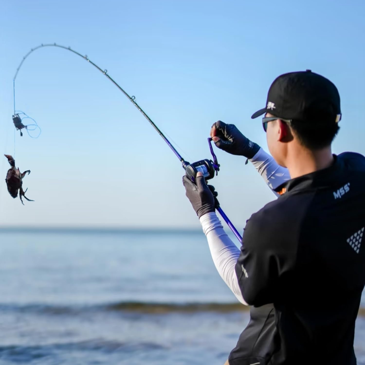 6-Loops Crab Trap for Fishing Pole, Crab Snare for Dungeness, Rock and Blue Crabs (3 Pack Cage)