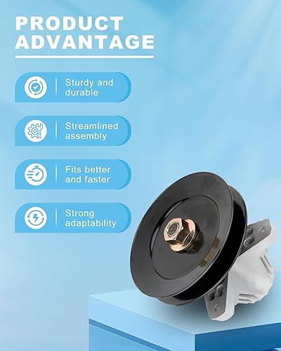 Miniatura 5 de Conjunto de husillo apto para Cub Cadet para MTD para Troy-Bilt 618-06979 918-06979, para Stens 285-706, paquete de 3