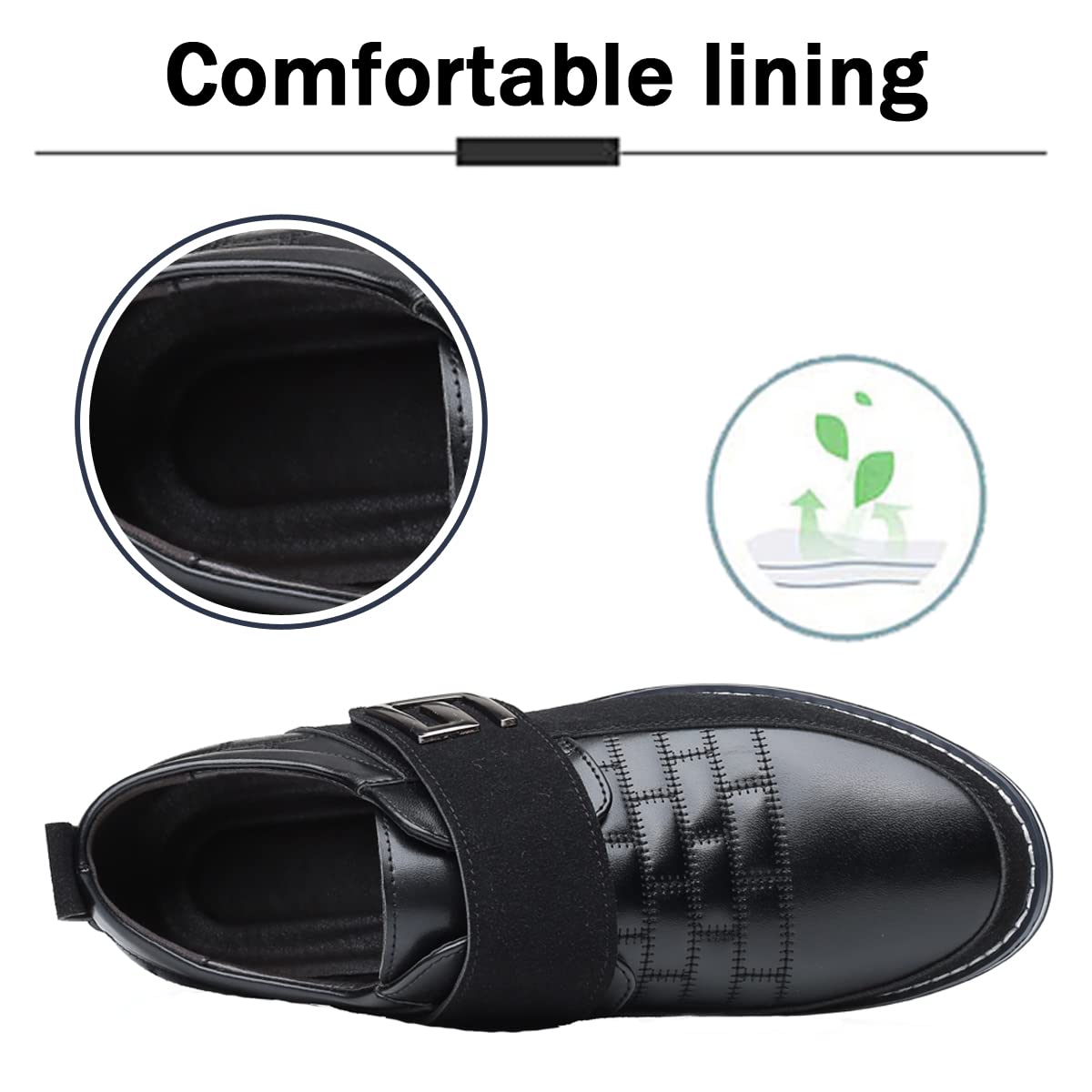 Mocassins en Cuir de première qualité Confort Business Casual Oxford Shoes Dress Shoes Fashion Dress Sneakers Office Working Driving Walking Shoe