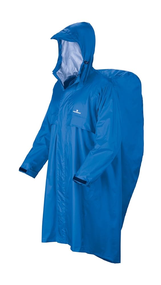 Mantella Antipioggia Ferrino Trekker - Unisex, Nylon Ripstop, Impermeabile 2000mm, Coprizaino, Made In Italy - Foto 9