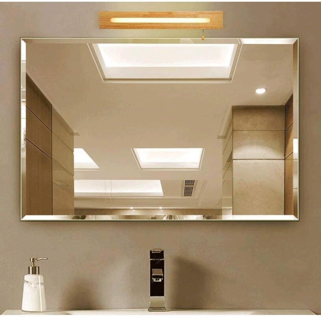 Simple Staircase Aisle Solid Wood Wall lamp Bedroom Bedside lamp Headlights Spring Wood Lamps (Size : 55 * 8CM)