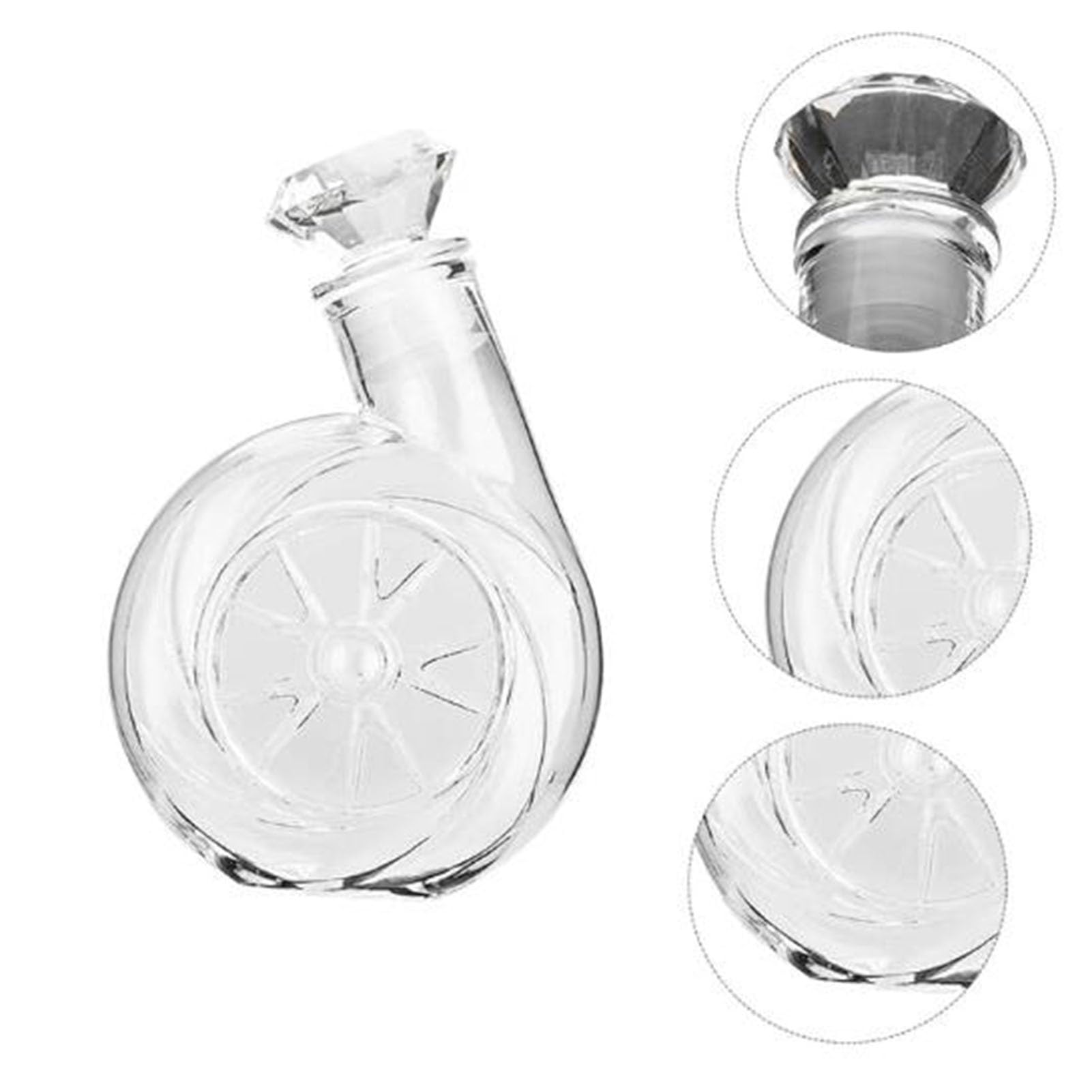 bottiglia per liquori a forma di animale, Decanter for whisky con soffiatore retrò