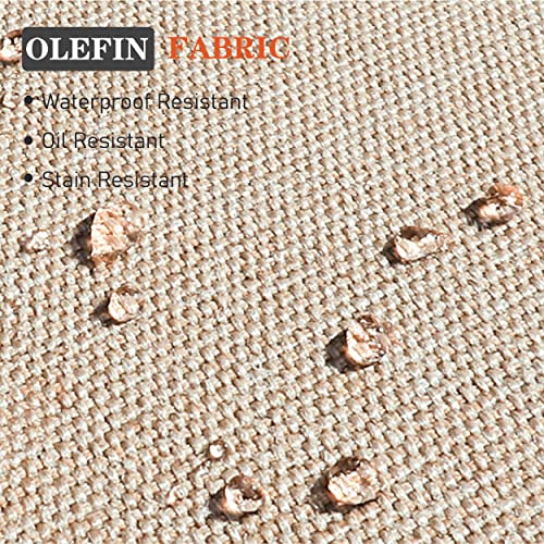 Mixpatio Outdoor Patio Dining Set, 2 Metal Outdoor & Indoor Dining Chairs, 2 Swivel Dining Chairs, 56" Cushioned Bench With Black Dining Table For Patio Lawn Garden Backyard #TOP5