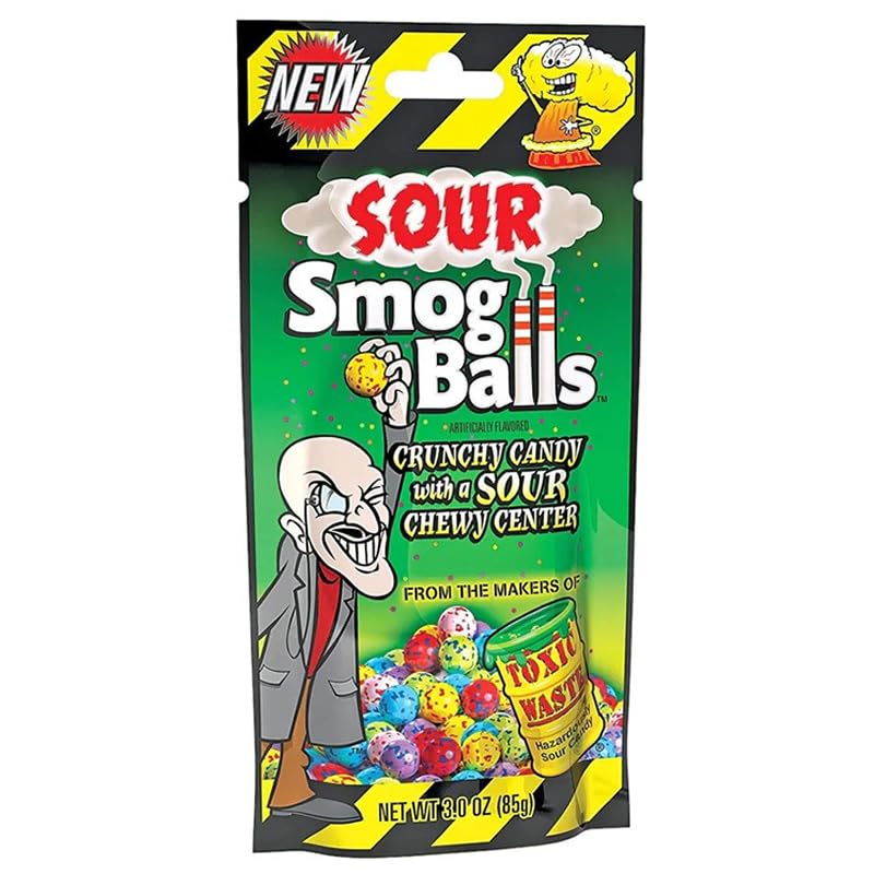 Sour Smog Balls Gusset Bag 85g (pack of 2)