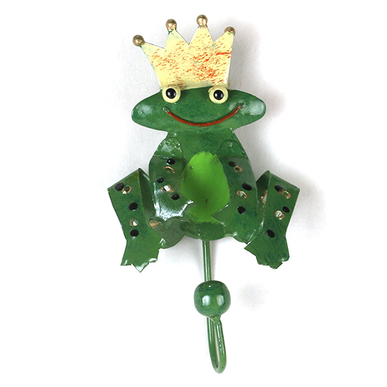 ART-CRTAFT Kleiderhaken aus Metall Motiv Froschkönig