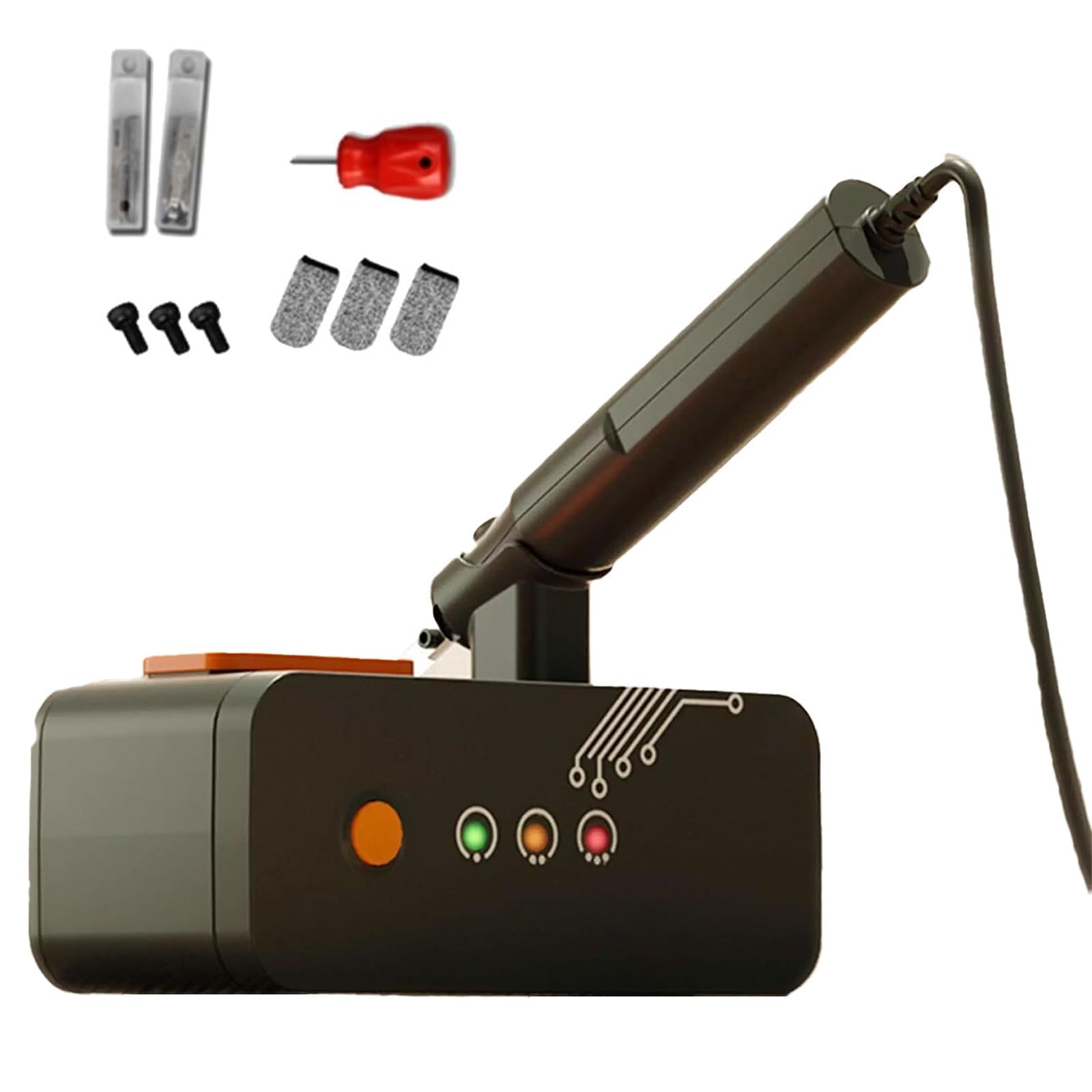 Cuchillo de Corte ultrasónico, Herramienta Multiusos de Mano, 3 ajustes Regulables para impresión 3D, Resina, PVC, plástico y Cuero.