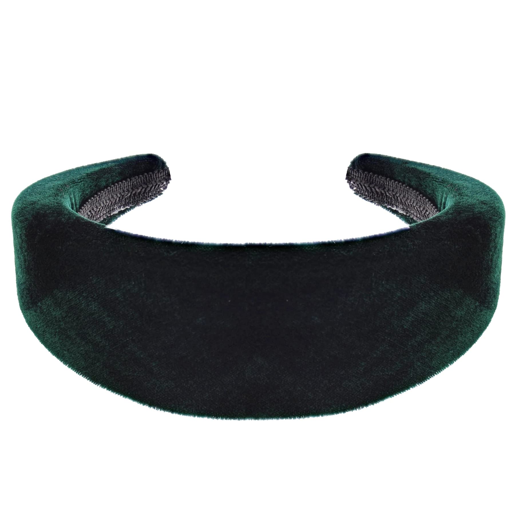 Topkids Accessories Velvet Padded Alice Headband Hairband Hair Band Head Band Women Girls 90s 80s 70s 60s Wedding Hen Party Bridal Festival Adult Wonderland Thick Wide (5cm Bottle Green) - Image 3