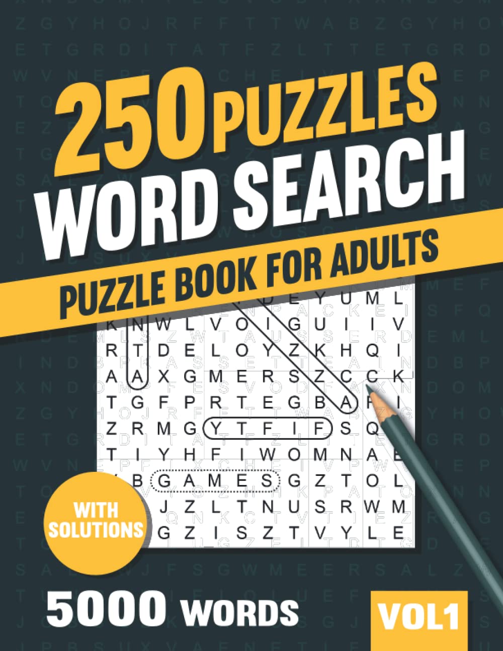250 Word Search Puzzle Book for Adults: Big Puzzlebook with Word Find Puzzles for Seniors, Adults and all other Puzzle Fans