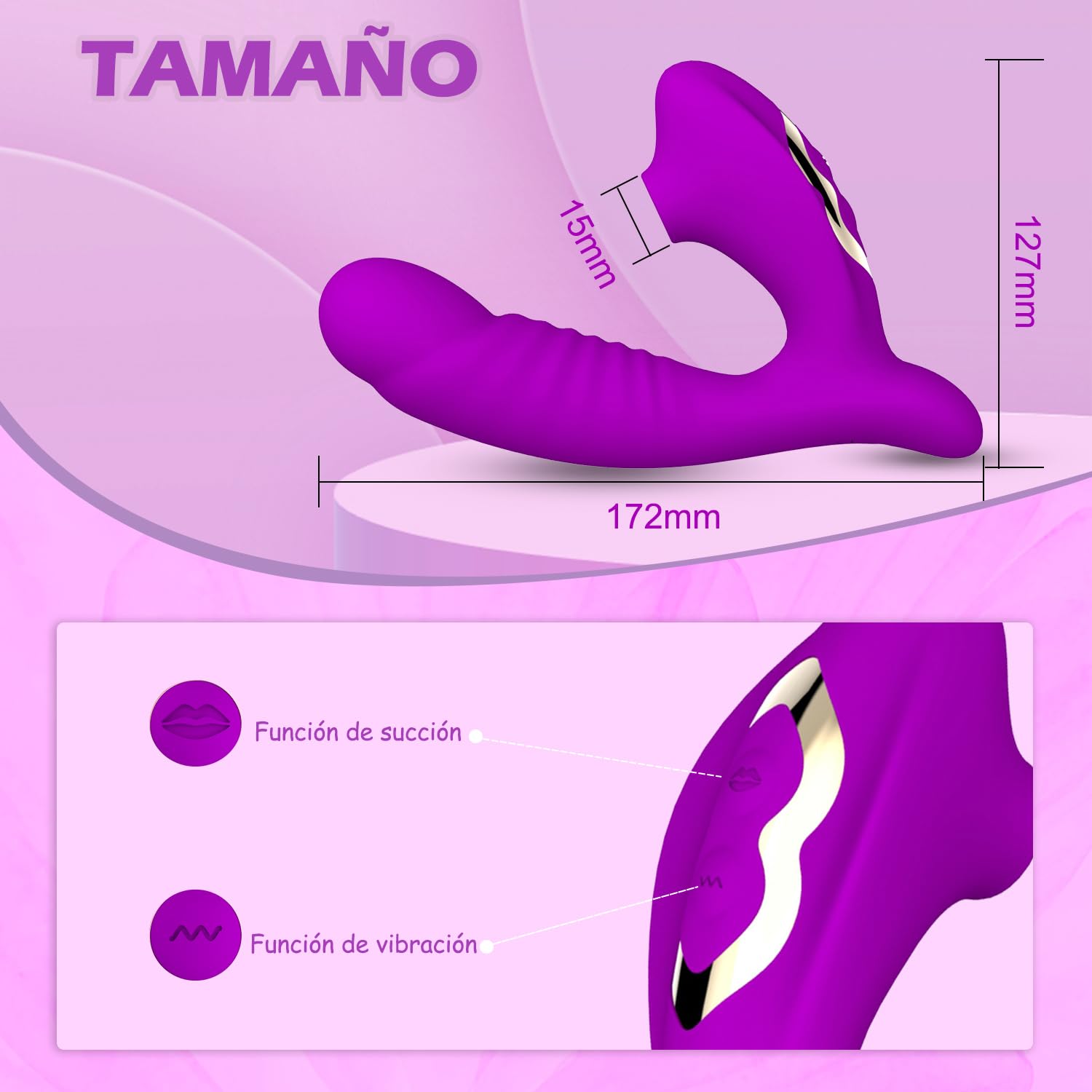 Masajeador de madera impermeable 10 modes