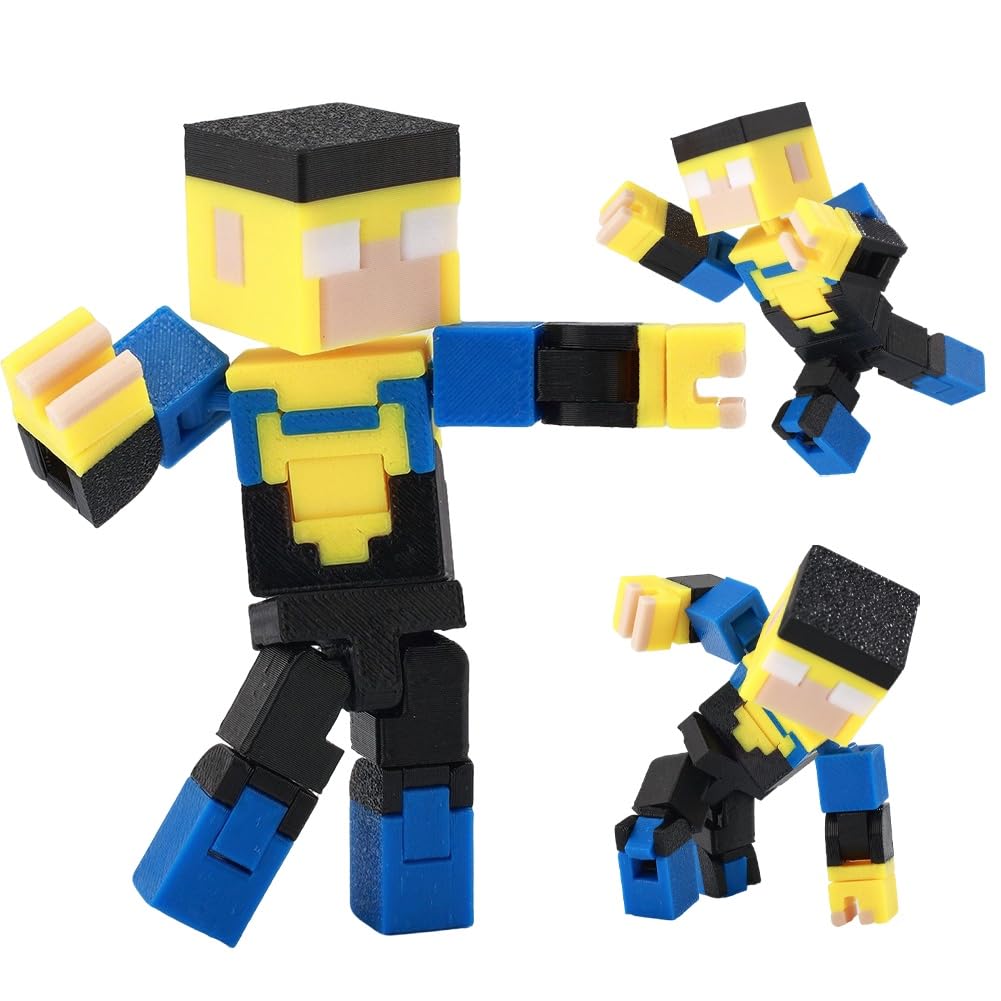 Jiumaocleu Mark Grayson Movable Action Figure - 3D Printed Multi-Jointed Figures Mark Grayson Articulated Figure Cake Decoration Display Collectible Figurine Gifts 8CM