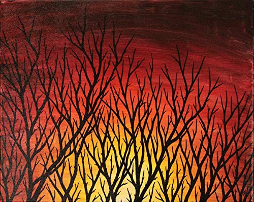 Tableau moderne Branches 33,5 x 41,5 cm pour decoration murale