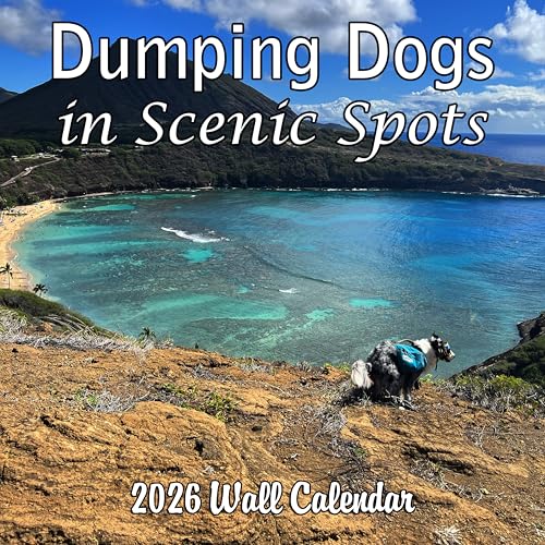 2026 Dumping Dogs in Scenic Spots Monthly Wall Calendar - Pooping Dogs Calendar | 12