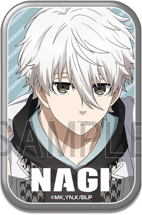 Amazon | ブルーロック 長方形缶バッジ 御影玲王 A BRAN-B001-m08