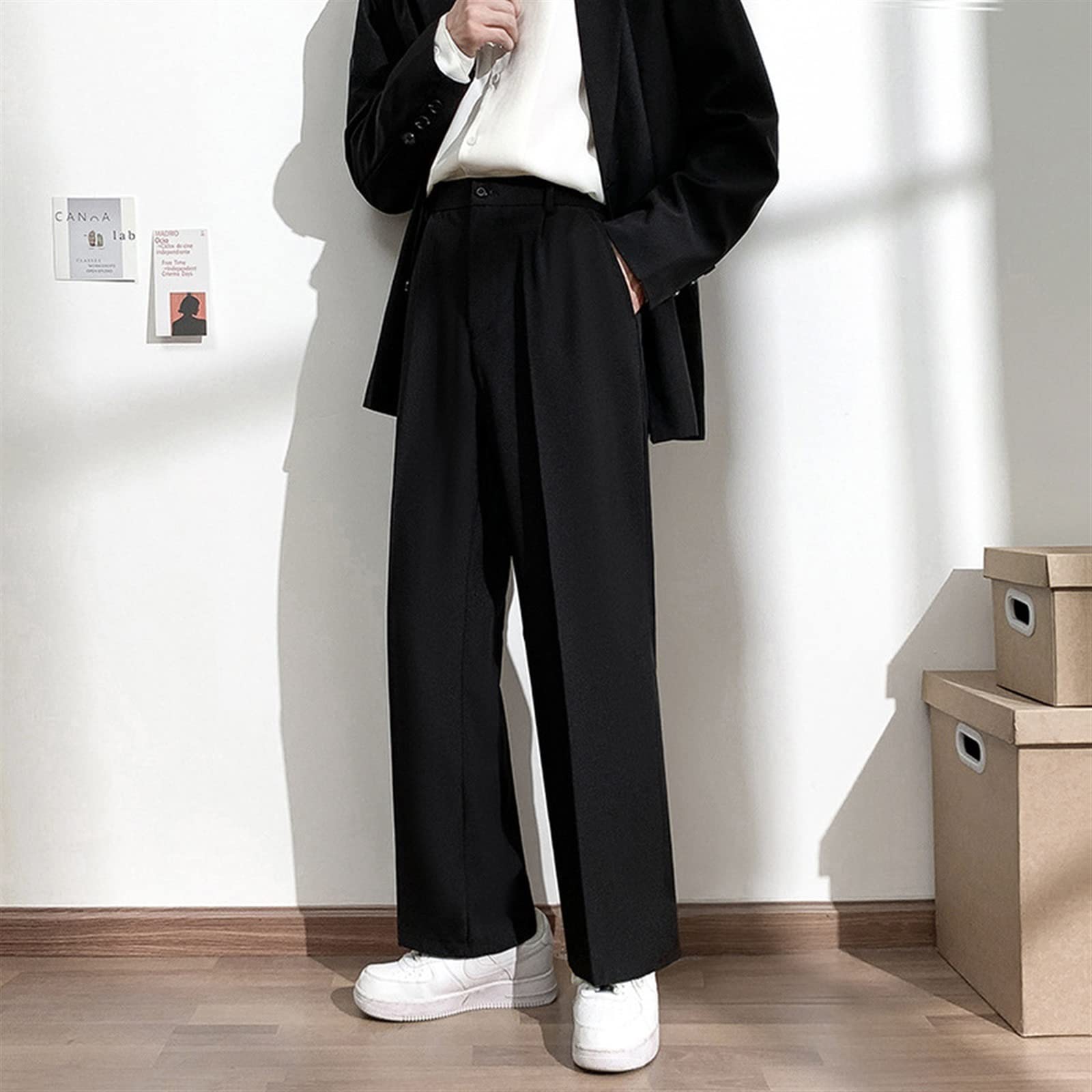 スーツ soshiotsuki 21aw BAGGY FLARE TROUSER 44 FERCLA Lounge Pants， Men Suit Pants Solid Full Baggy Casual