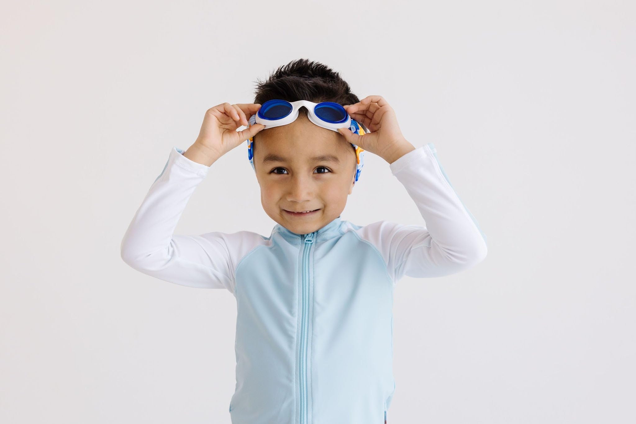 Splash Place Okulary do pływania z paskiem z materiału – Blaze – okulary do pływania dla dorosłych i dzieci