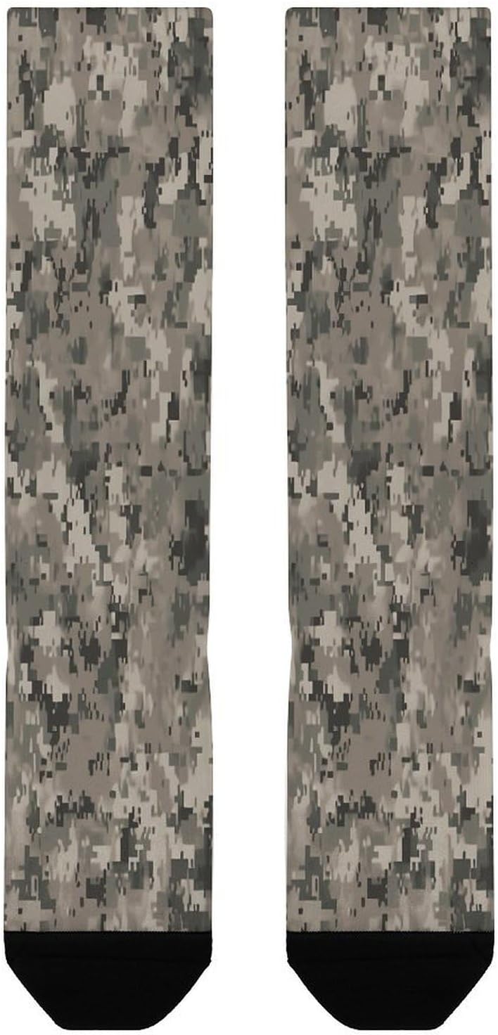 Army Digital Camouflage Crew Socks Calf Socks Athletic Crew Sock