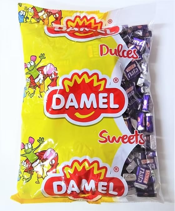 iChuches - Caramelos Snipe de Nata – Bolsa 1kg de Envueltas Individualmente – Sin Gluten, Sabor Suave y Cremoso