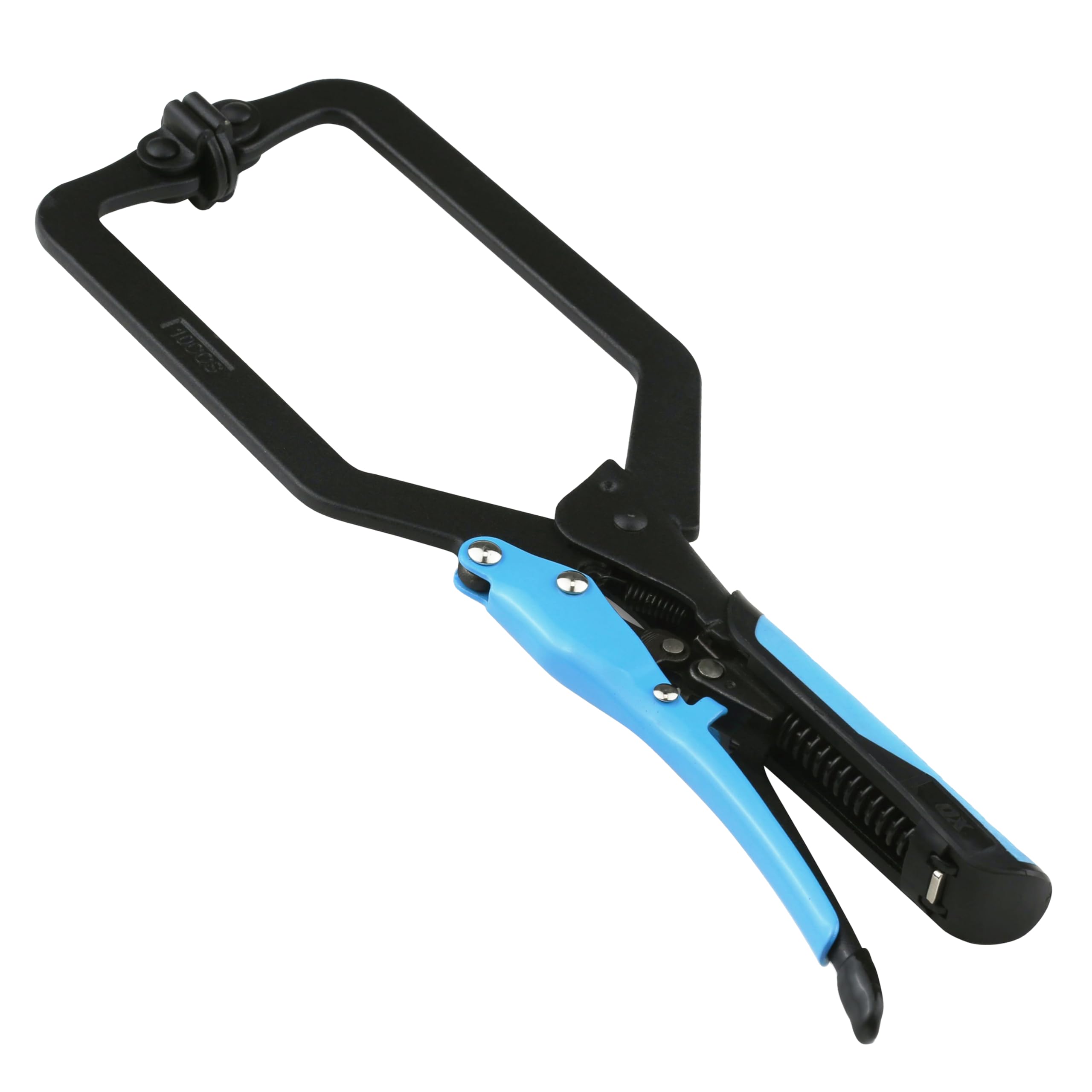 OX Pro Auto Adjust Long Reach C Clamp with Swivel Pad – 10"/254mm, Heavy Duty Steel, Patented Locking Mechanism, TPR Comfort Grip Handle, Perfect for Welding, Wood, & Metal Working, OX-P204502