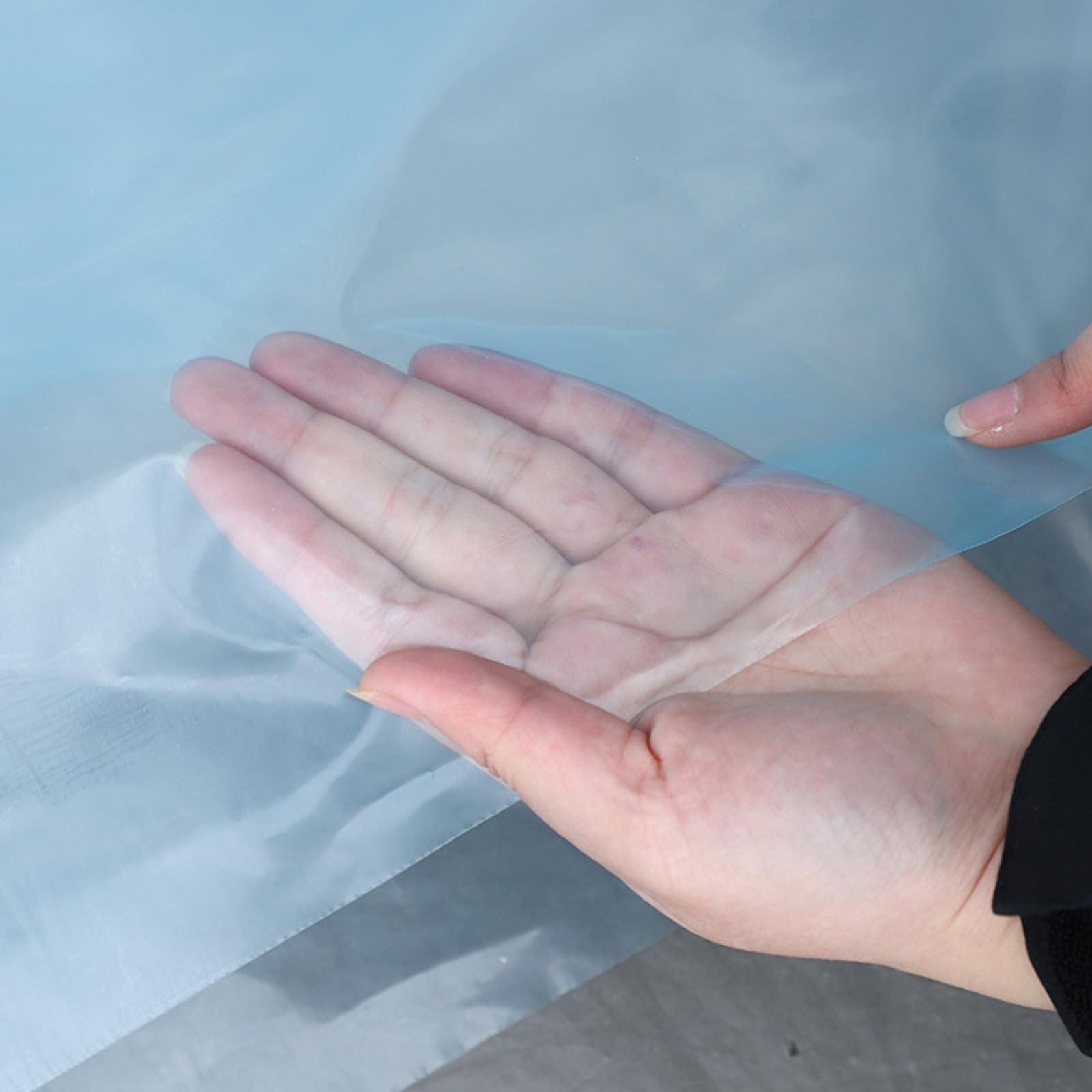Bâche de serre imperméable et transparente 7 x 8 m anti-déchirure pour plantes
