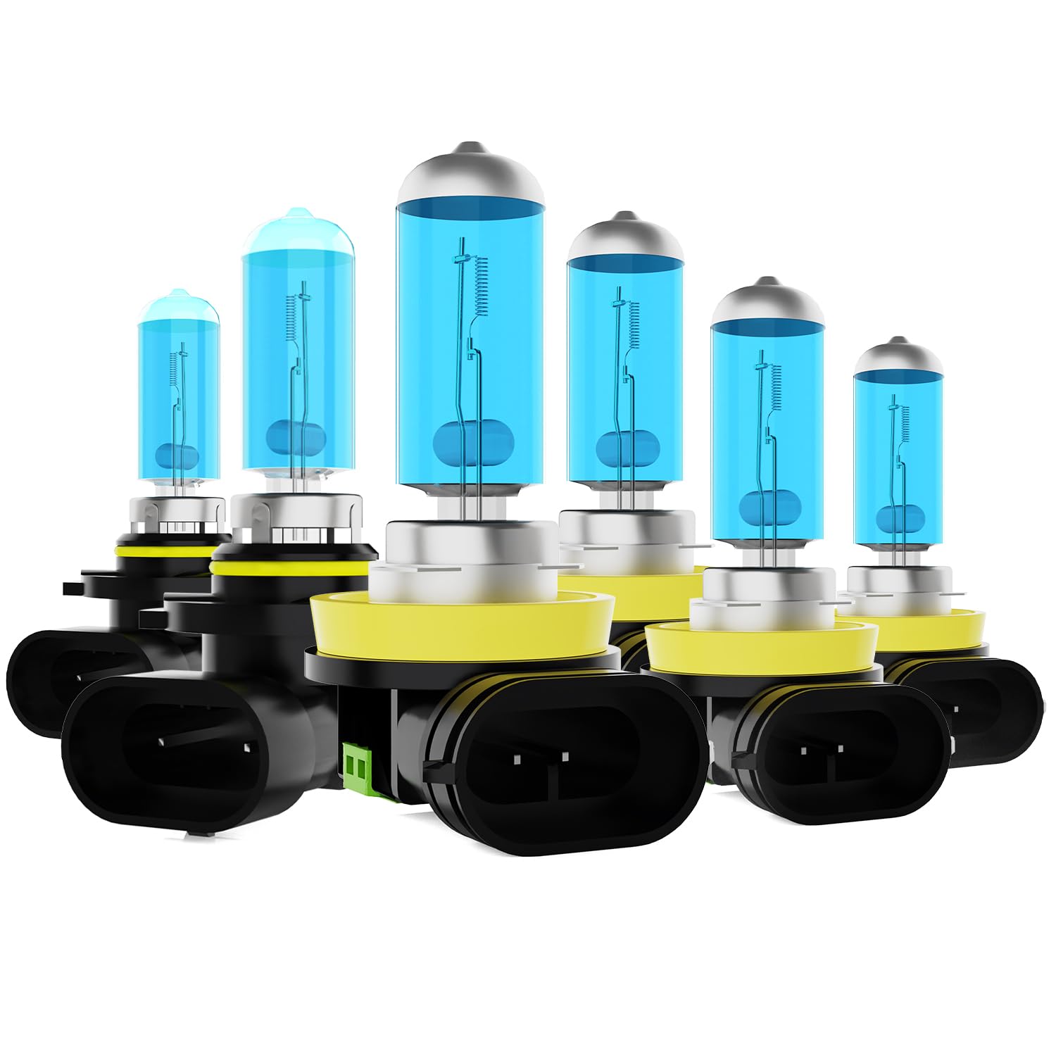 Headlight Bulbs Fit For Nissan Pathfinder 2013-2016, 9005 H11 H11 High Low Beam Fog Lights 300% Ultra Brighter Halogen Headlight Bulb Combo, 6500k White Light, Pack of 6