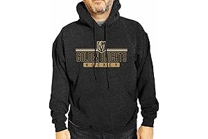 Wright & Ditson Unisex NHL Adult Heather Charcoal True Fan Hooded Sweatshirt...