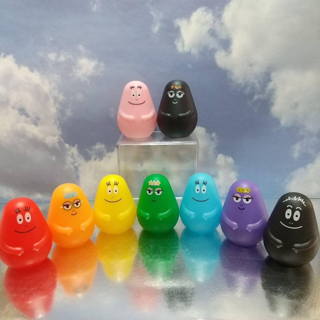 プラストイ　バーバパパ　変身ソフビ　ファミリー+ロリータ　フランス中古　激レア プラストイ バーバパパ 変身ソフビ ファミリー+ロリータ フランス中古