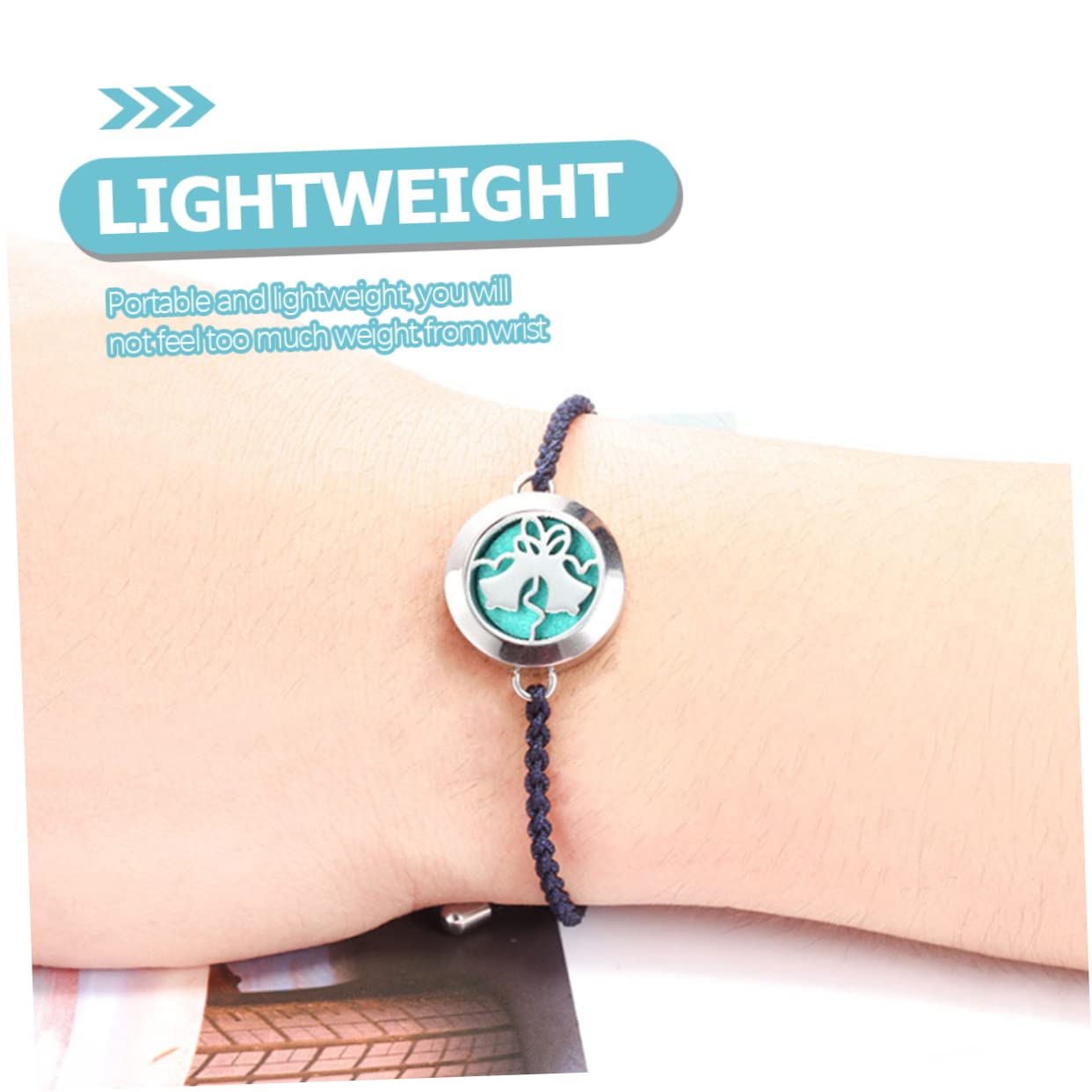 GALPADA 3piezas Pulsera De Aromaterapia Ajustable Difusor De Aceites Esenciales Pulsera Trenzada Para Mujer Para Cumpleaños y Días Especiales