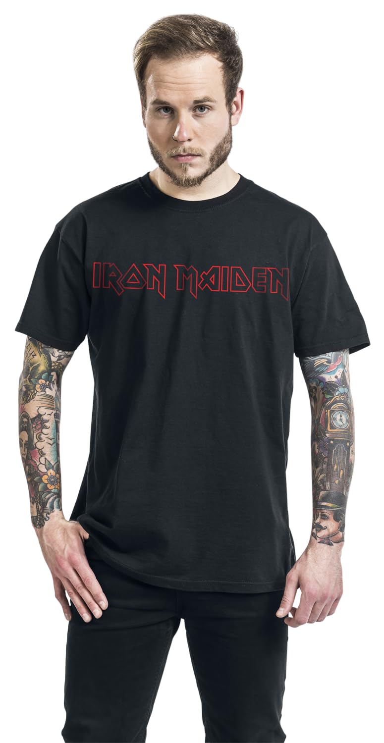 Iron Maiden Revised Logo Männer T-Shirt schwarz Band-Merch, Bands
