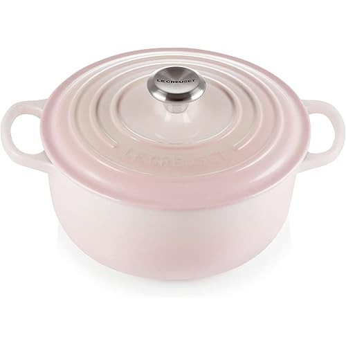 LE CREUSET Cast Iron Casserole 20 cm Shell Pink
