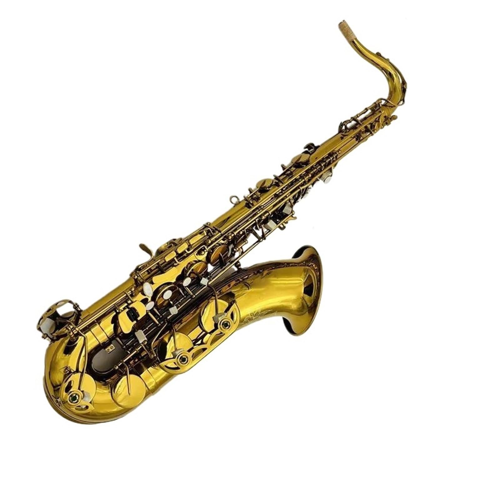Saksofon Tenorowy Bb Instrument Dęty Blaszany Z Futerałem Rękawiczkami Paskiem I Szczotką Saksofon