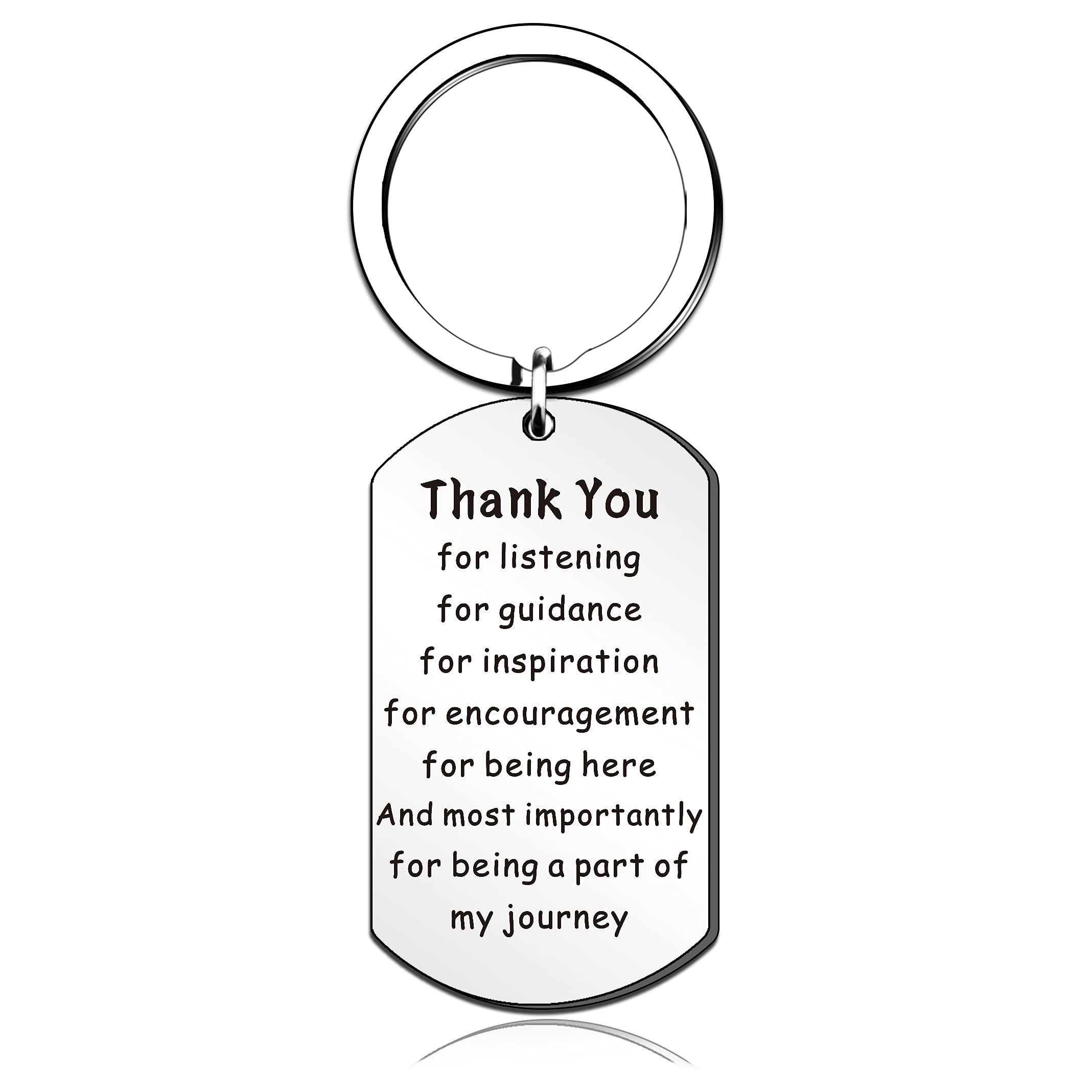 Qmvmv Women's Silver Thank You Teacher Gifts Appreciation Keyring Leaving Goodbye Farewell Retirement Gifts Christmas Birthday Present For Teachers Boss Supervisor