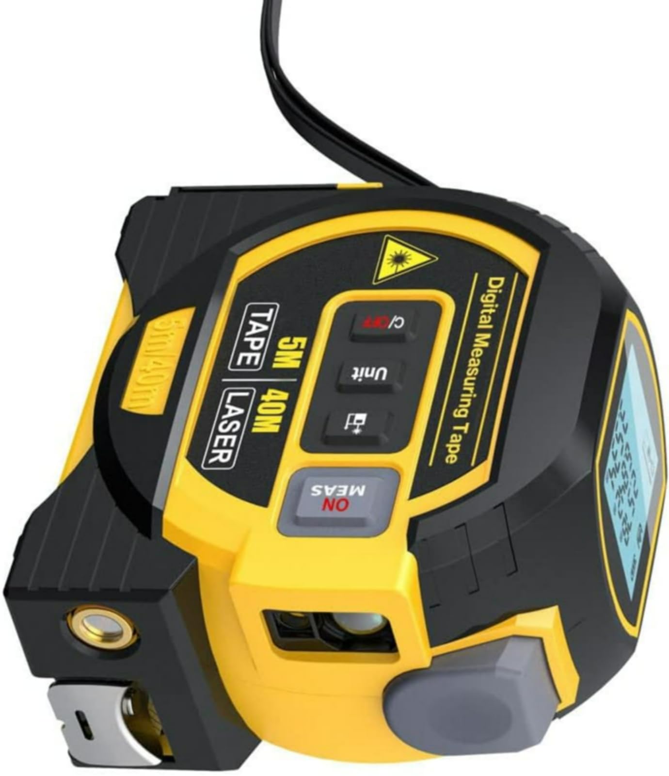 Cinta métrica láser digital, cinta de 5 m y herramienta multifunción láser de 40 m para construcción y bricolaje
