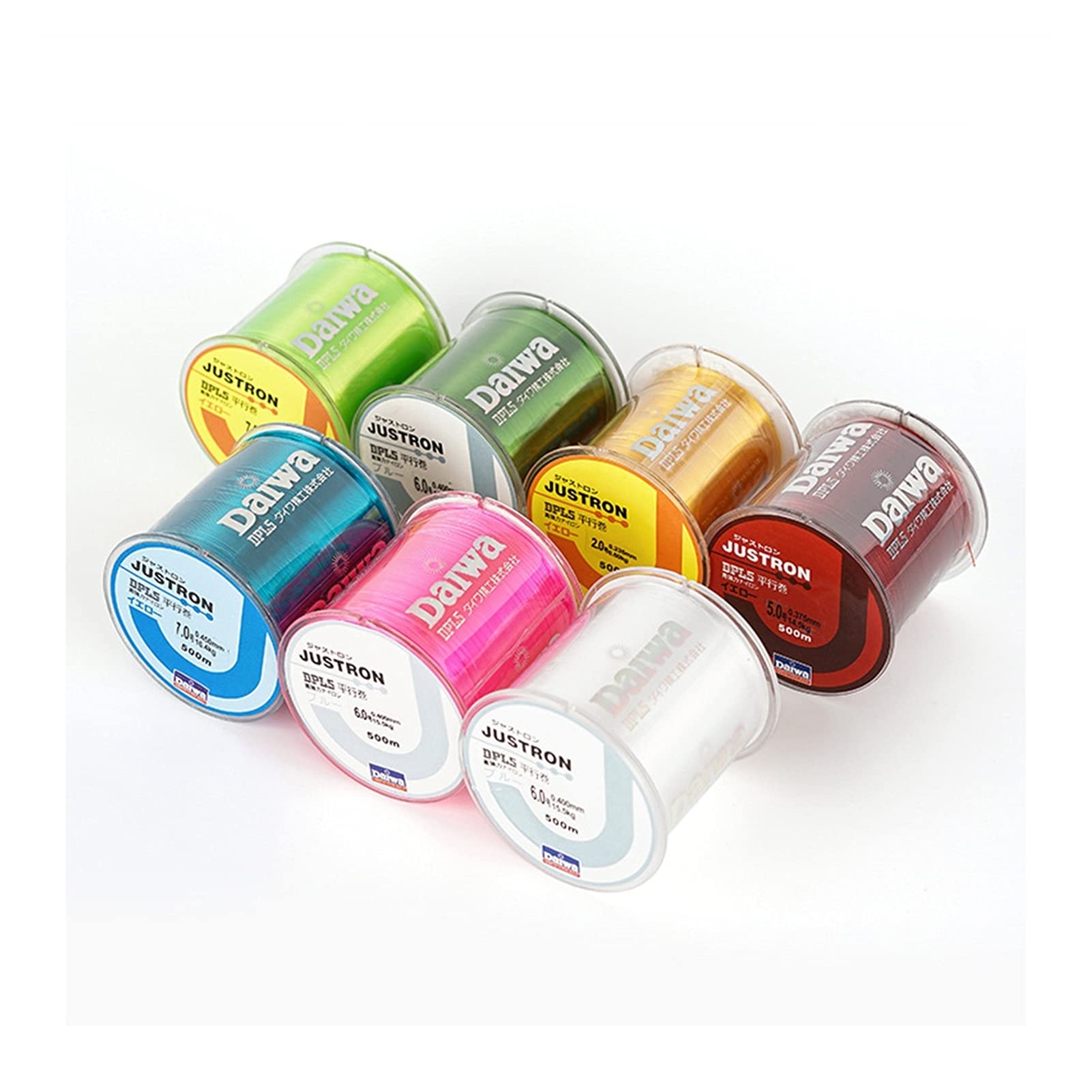 caihuashopping ​Angelschnur 500m Angellinie Superstarke Monofilament Nylon Tackle Sea Fluorkohlenstoff 2-35LB Fischdraht (Color : 1, Line Number : 1.2#)