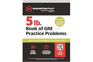 Crucial GRE Prep: 5 lb. Book of Manhattan Practice Problems - 1,400+ Practice Problems