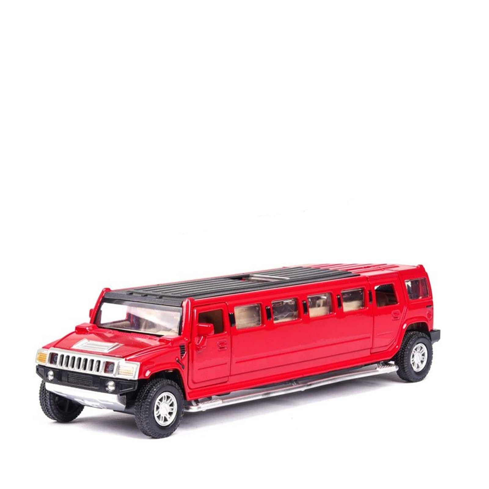 XHDMJ 1:32 for Hummer Extended Alloy Die-Casting Car Model Pull Back Children's Toys Collection Gifts (Color : Red)