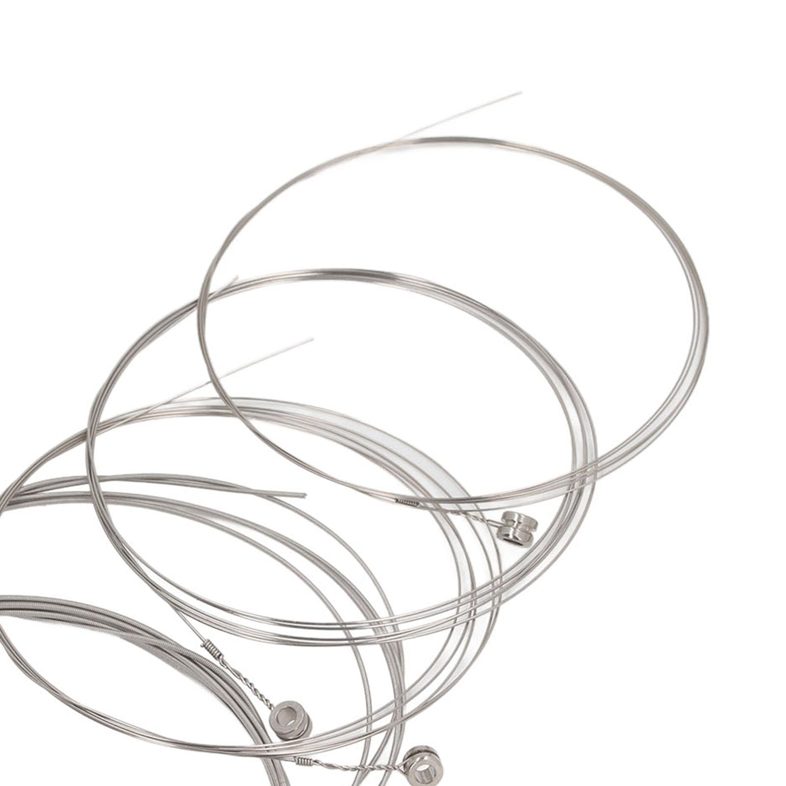 6pcs Electric Guitar Strings Sturdy Guitar Strings Replacement Clear Balanced Tone for Beginners and Experienced Players