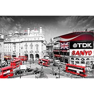 GB eye LTD, Londen, Piccadilly Circus, Maxi Poster, 61 x 91,5 cm, hout, meerkleurig