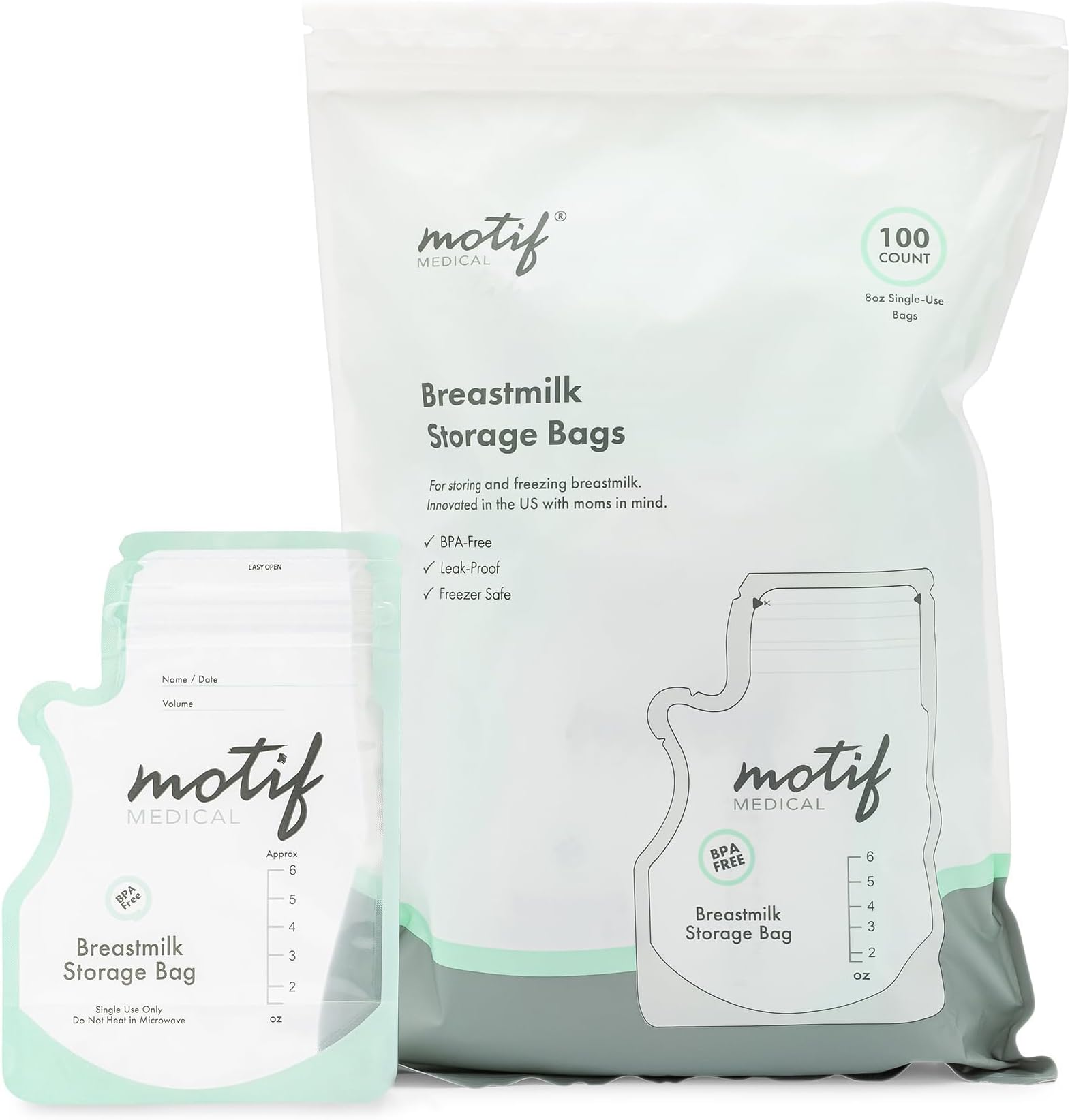 Motif Medical Milk Storage Bags