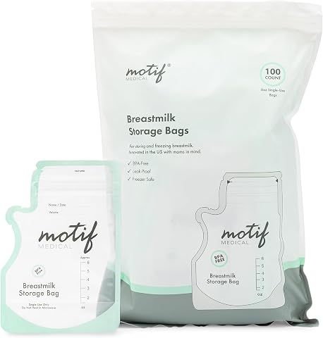 Motif Medical Breastmilk Storage Bags, 100 Count