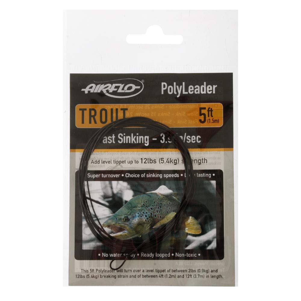 Airflo Trout NEW Fishing Polyleader 5' (5' Fast Sink)
