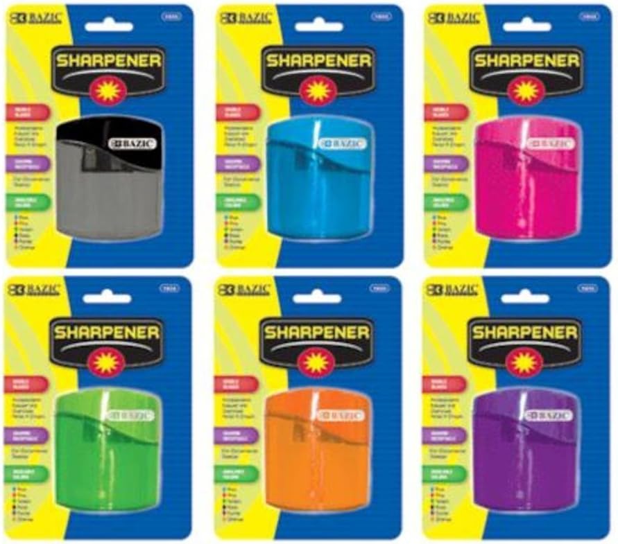 BAZIC Dual Blades Sharpener w/ Square Receptacle, Case