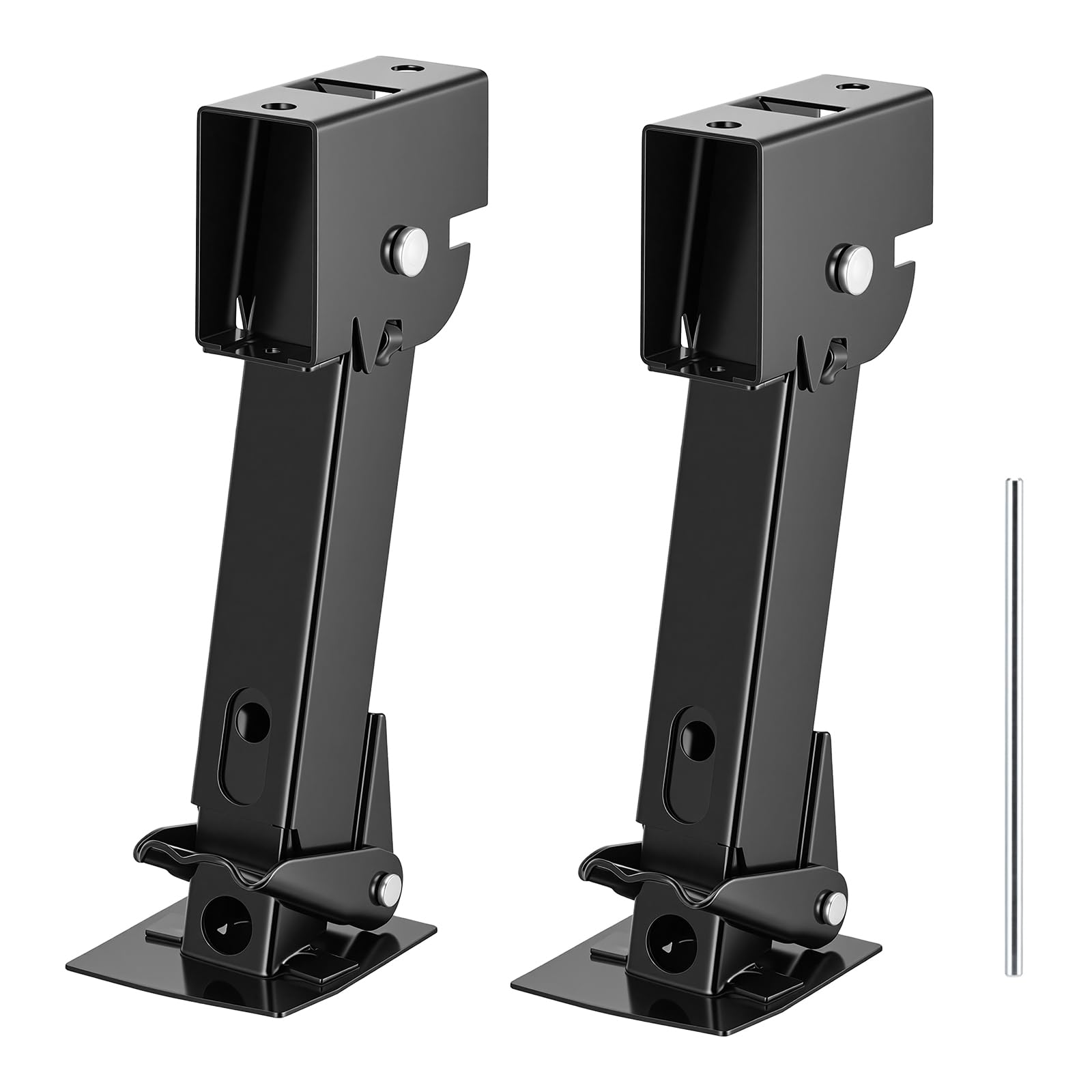 2 soportes para remolque, 450 kg, gato hidráulico, capacidad de carga de 1000 LB, soportes de remolque, acoplamiento antibalancín, soportes para autocaravanas, hierro exquisito acabado