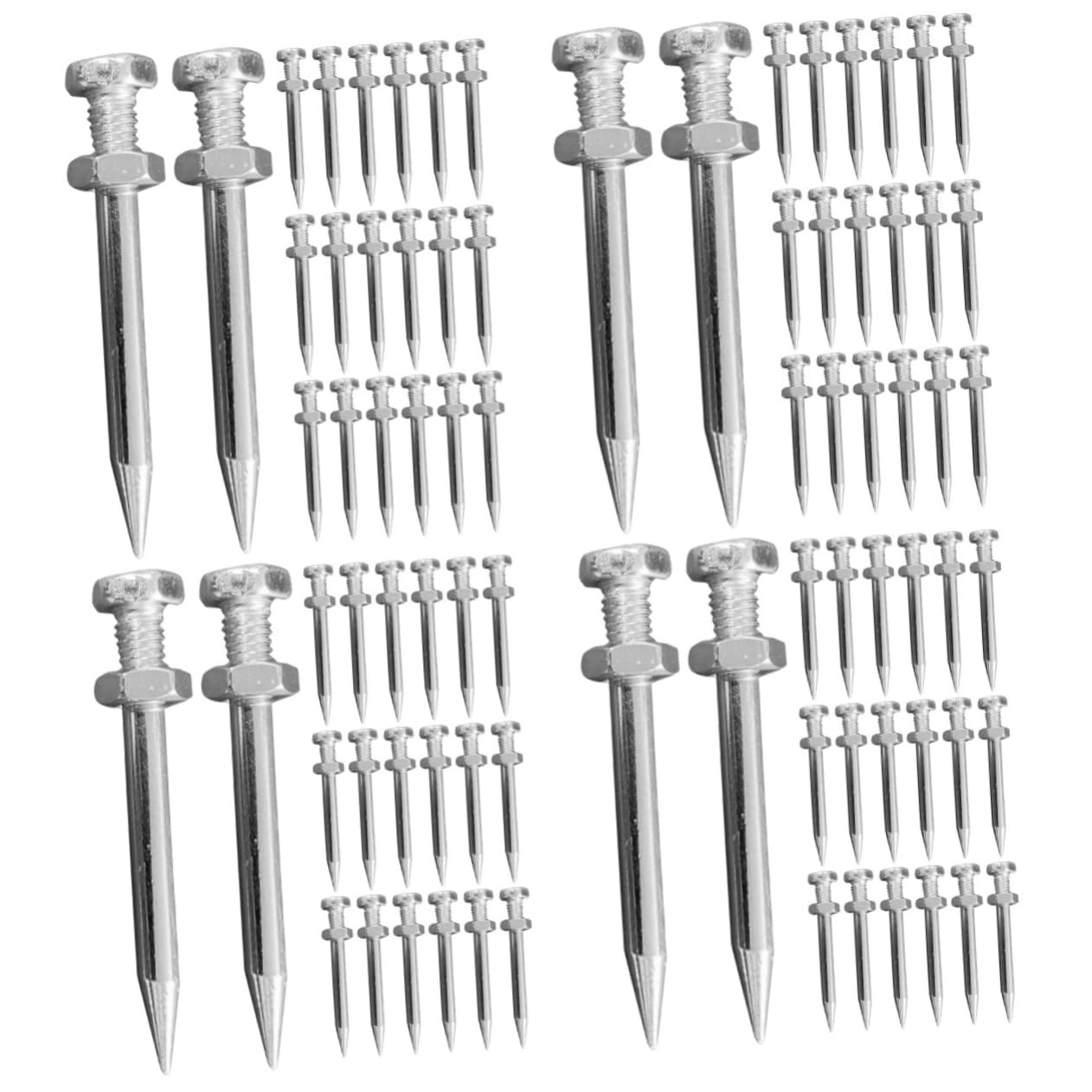 SOLUSTRE 4sets Spikes Shoes for Lawn Aerator Metal Stakes Garden and Lawn Aerating 40pcs*4