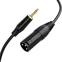 Vista 8 de CableCreation 1/8 pulgada 3.5mm a XLR Cable, Cable de micrófono estéreo XLR hembra balanceado a macho de 3.5mm, cable de micrófono de 3 pines XLR a