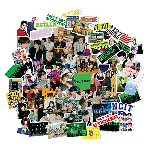 YOGGOO 93Pcs NCT127 Sticker Pack NCT127 Sticker Album Sticker for Fans Cartoon Waterproof Sticker NCT127 Sticker