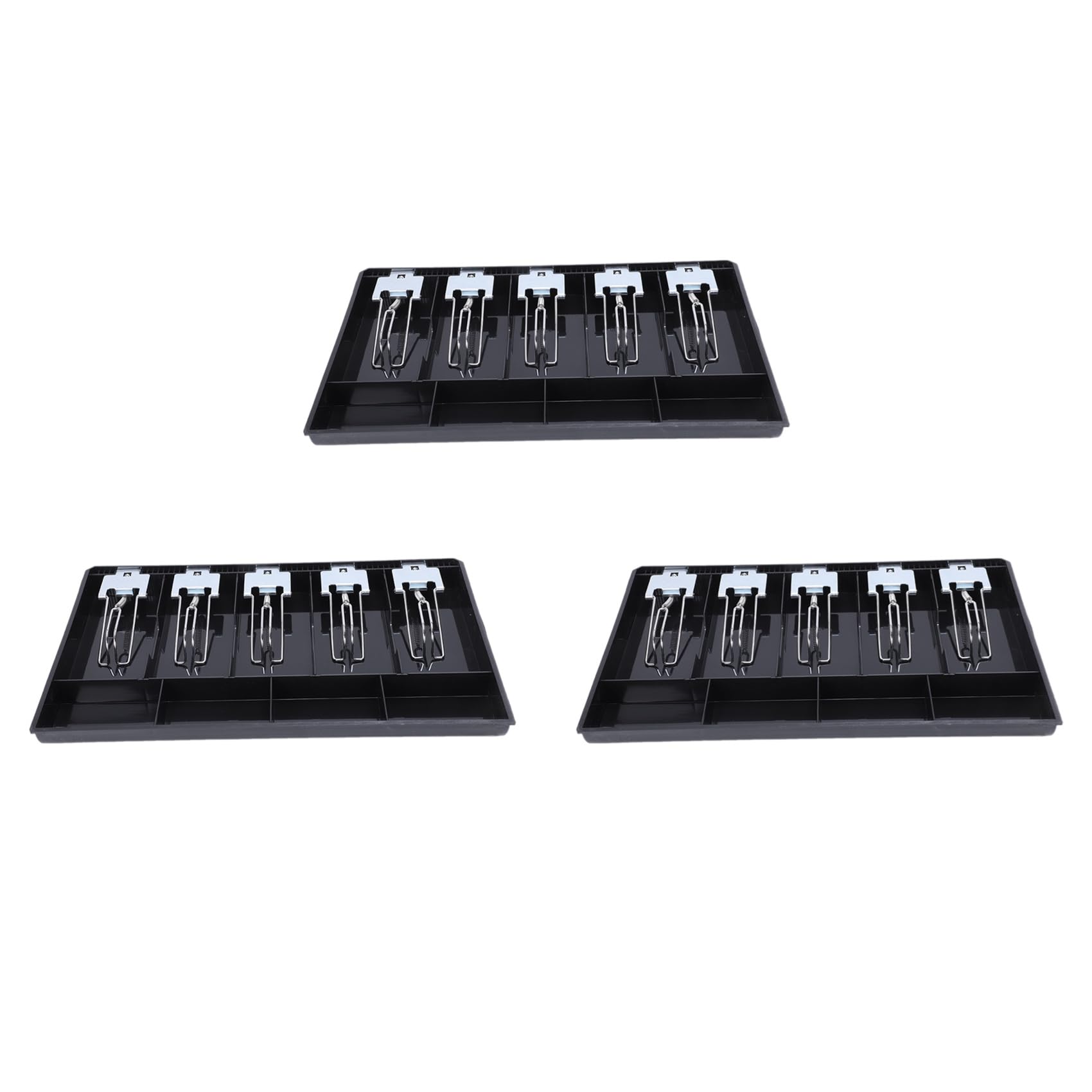 Jnchdghwa 3X 5-Grid Money Cash Coin Register Insert Tray Replacement Cashier Drawer Storage Register Tray Box Classify Store