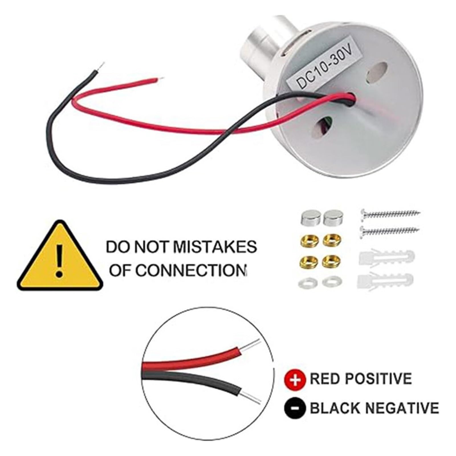 2 Sztuki W Opakowaniu: Lampka Do Czytania Kamperze, Obrotowa, 12 V, LED, Ściemnialna, Przyczepy Kempingowej I Sypialni Wspaniałe oświetlenie LED(4000K day white)