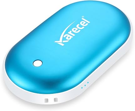 Karecel Rechargeable Hand Warmer, 5200mAh Double-Sided 4-inch Full-Surface Heat Electric Hand Warmer, Up to 11Hrs, Portable Handwarmer Pocket Heater, Tech Gifts for Men Women, Winter Essentials