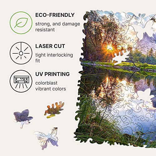 UNIDRAGON Puzzle Originali di Legno - Natura Lago